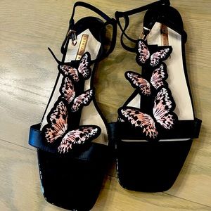 Sophia Webster Riva flat sandals worn once Size 41 1/2